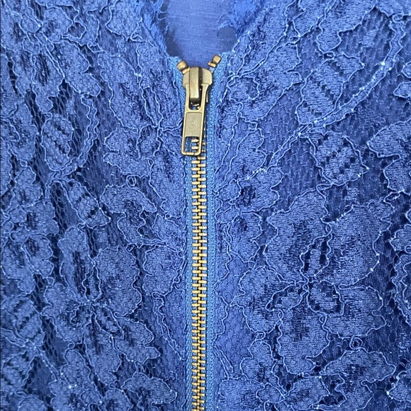 Diane von frurstenburg Elegant Blue Lace Dress - Picture 4 of 6